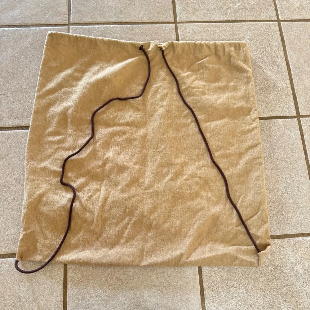 VTG  UGG‎ Australia Drawstring Dust Bag Tan Canvas Storage Pouch 23